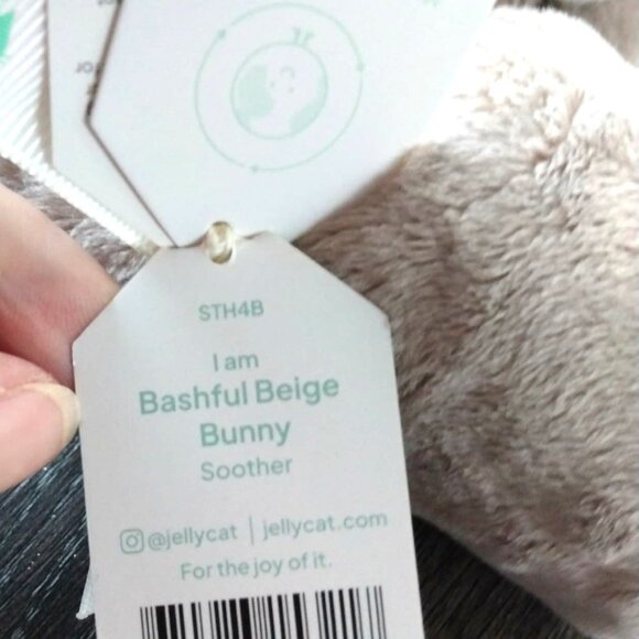 Jellycat Bashful Beige Bunny Soother (Retired) - Picture 3 of 8